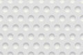 Seamless abstract white texture background with round cavities